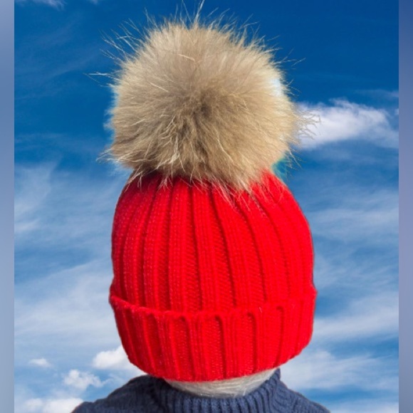 Pink Pineapple, kids’/teens’ 100% wool, knit beanie - Picture 2 of 4